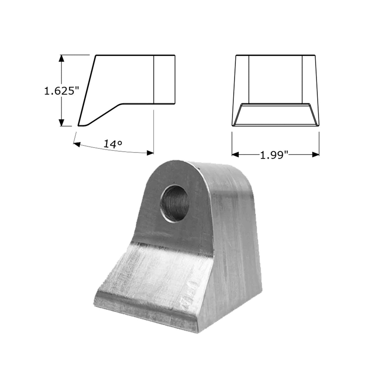 Limit Strap Clevis Mount – view 3