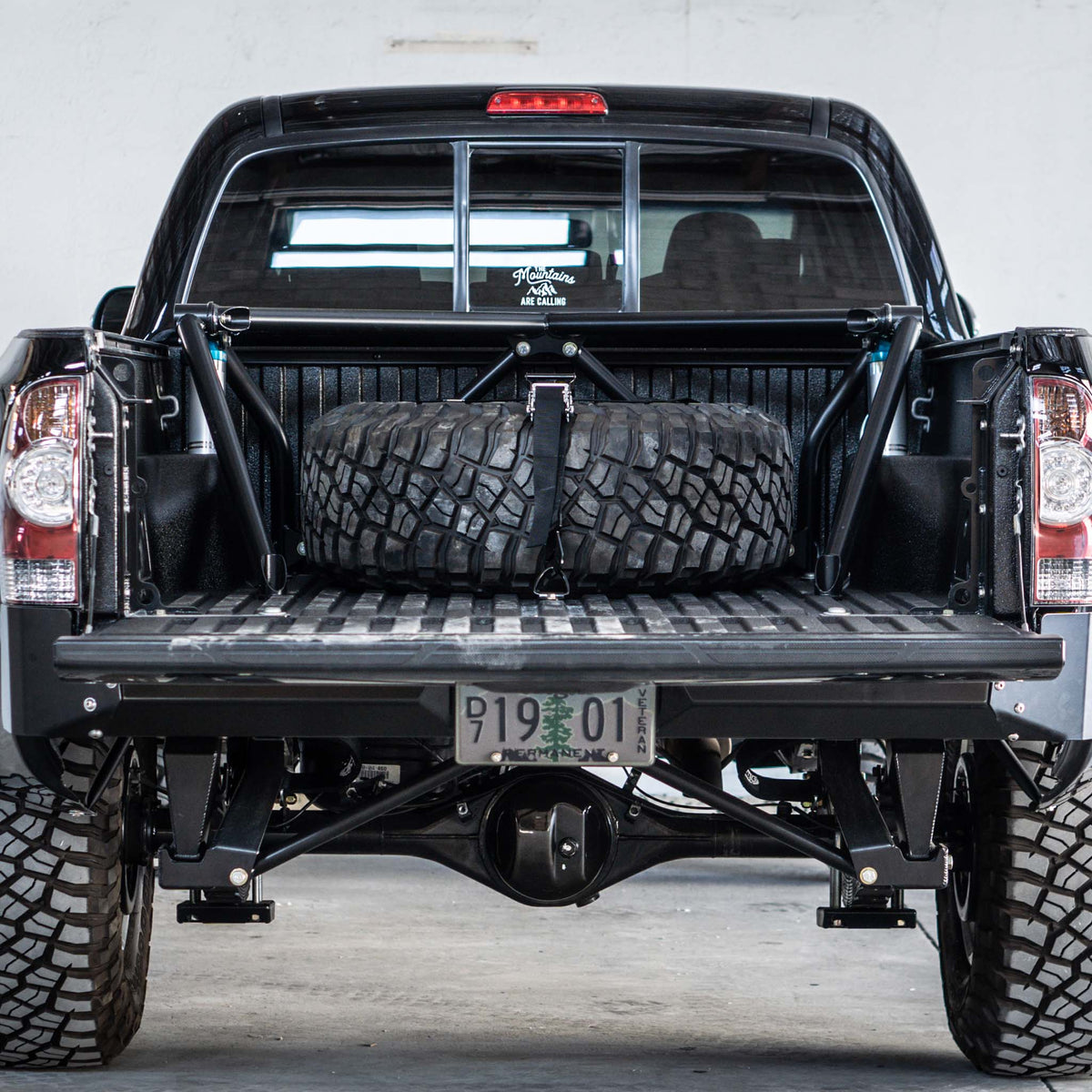 Dirt King Tacoma prefab bed cage installed view 4