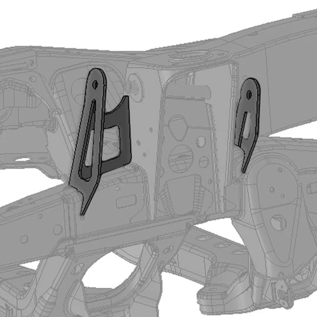 Dirt King Upper Arm Double Shear Kit CAD view for 2005–2023 Toyota Tacoma