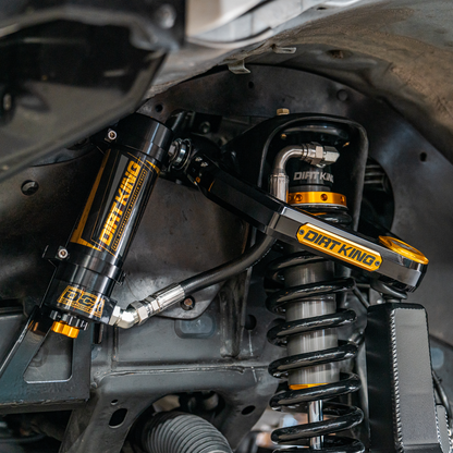Dirt King billet upper control arm installed on Toyota Tacoma