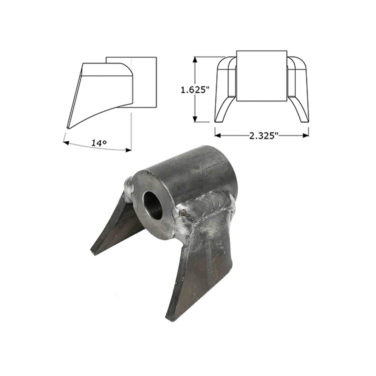 Limit Strap Clevis Mount – view 2