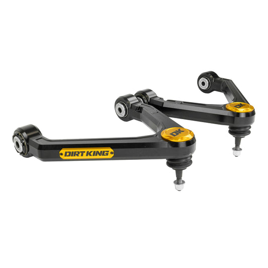 Dirt King Billet Upper Control Arms for 2007–2018 Chevrolet Silverado 1500 and GMC Sierra 1500