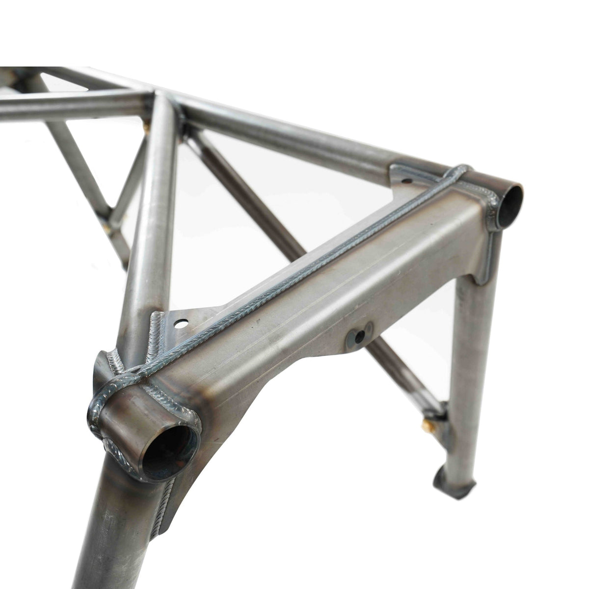 Dirt King prefab bed cage rear three-quarter view