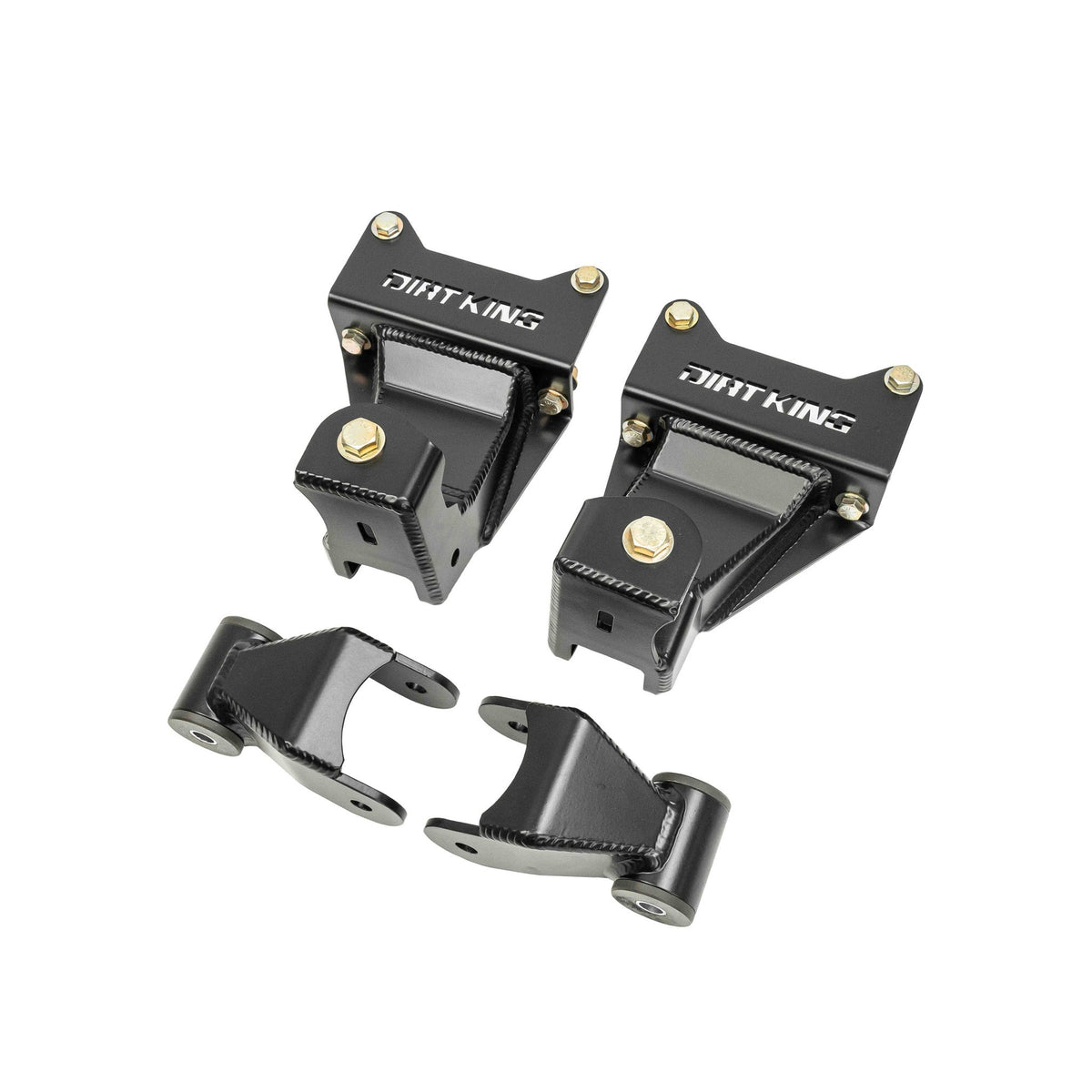 Dirt King Tacoma shackle and hanger kit — detail view