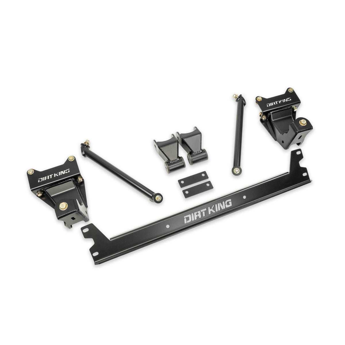 Dirt King Tacoma shackle and hanger kit — side view