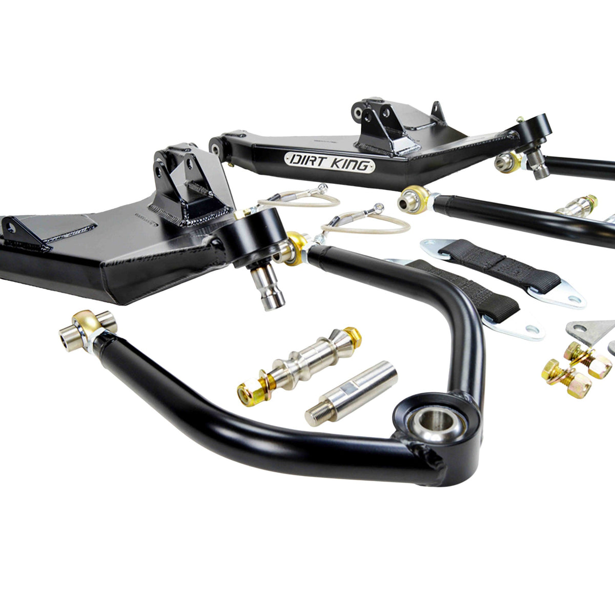 Dirt King Nissan Titan long travel kit side view