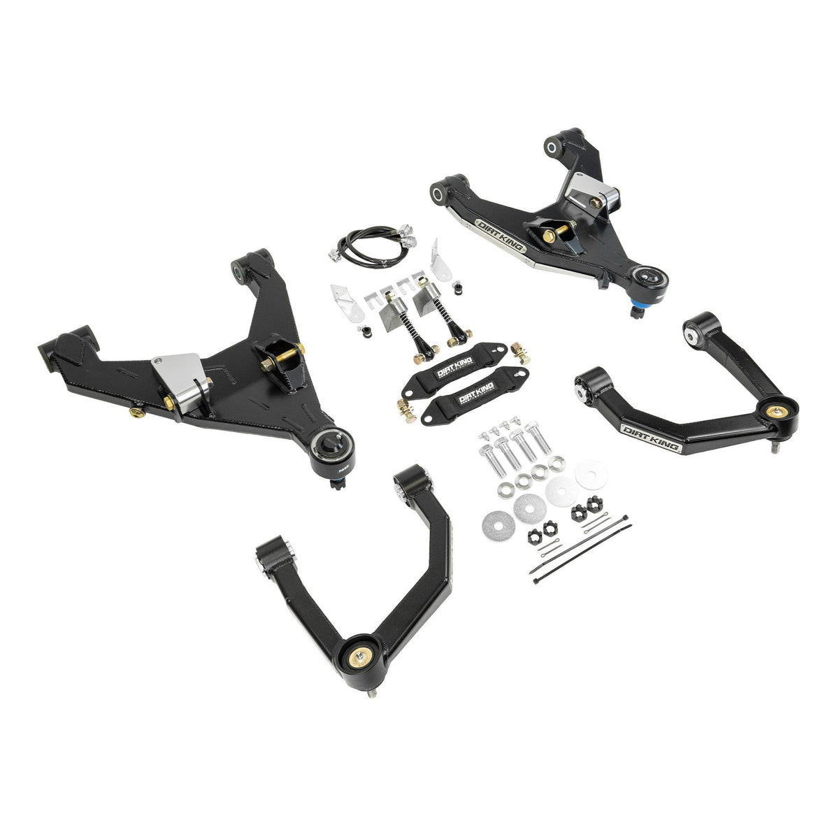 Dirt King 2005–2023 Toyota Tacoma +2 inch long travel kit — angle view