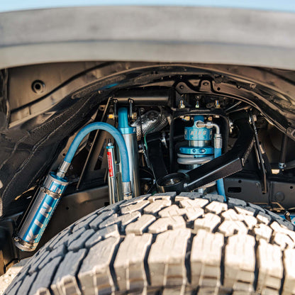 Dirt King Tacoma +2 inch long travel kit installed — second view