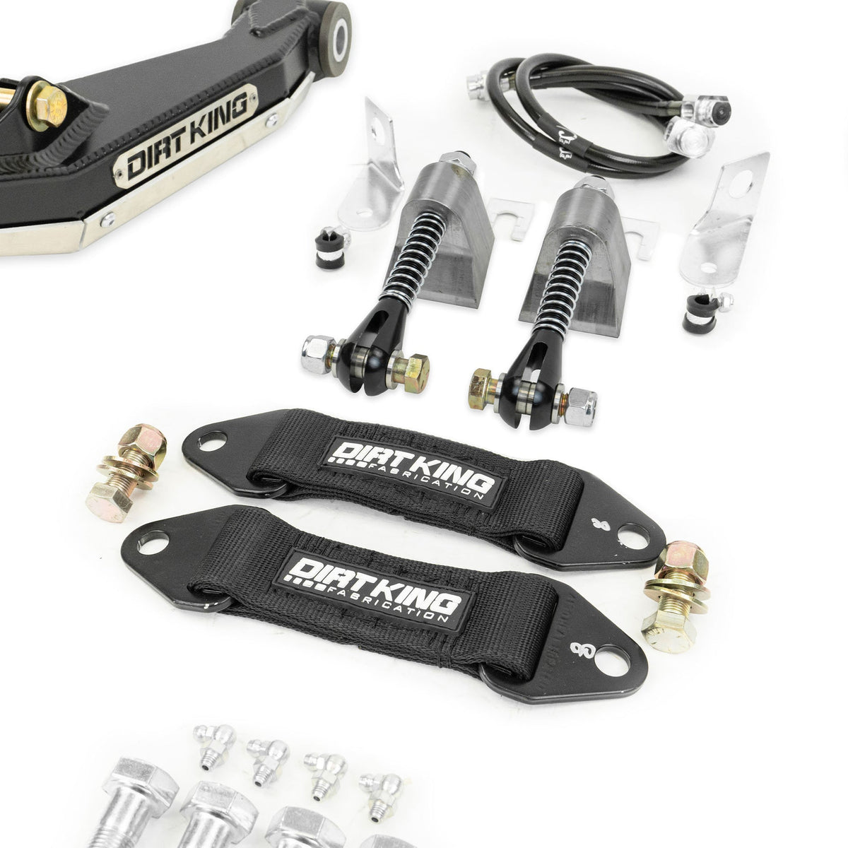 Dirt King Tacoma +2 inch long travel kit limit straps and clevis
