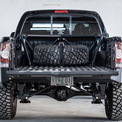 Dirt King Tacoma prefab bed cage installed view 4