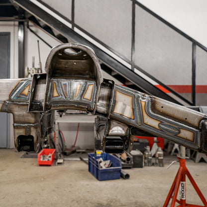 Dirt King DK-631774 front frame plate installed on a 2007–2018 GM 1500 frame