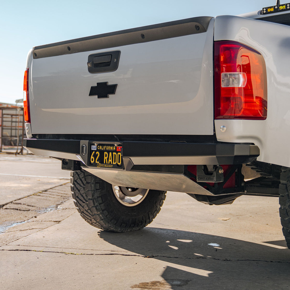 Dirt King Plate Rear Bumper installed — exterior view 2