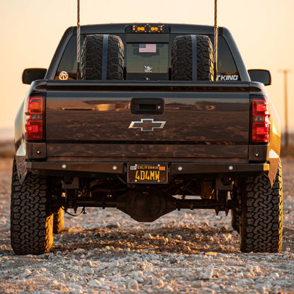 Dirt King Plate Rear Bumper installed — exterior view 3