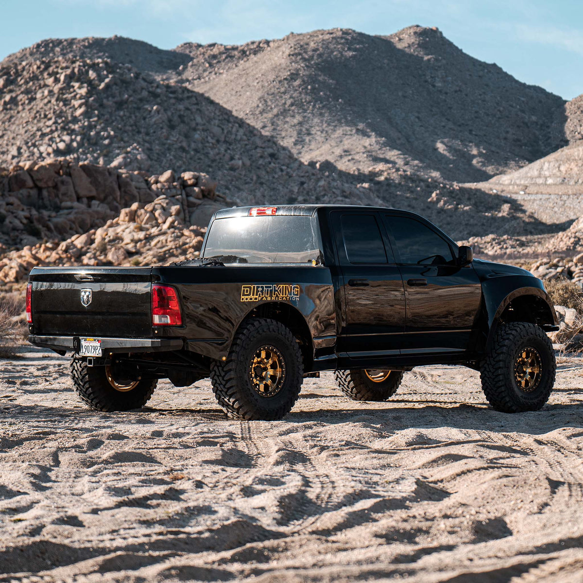 Dirt King 2009–2018 Ram 1500 long travel race kit exterior rear view