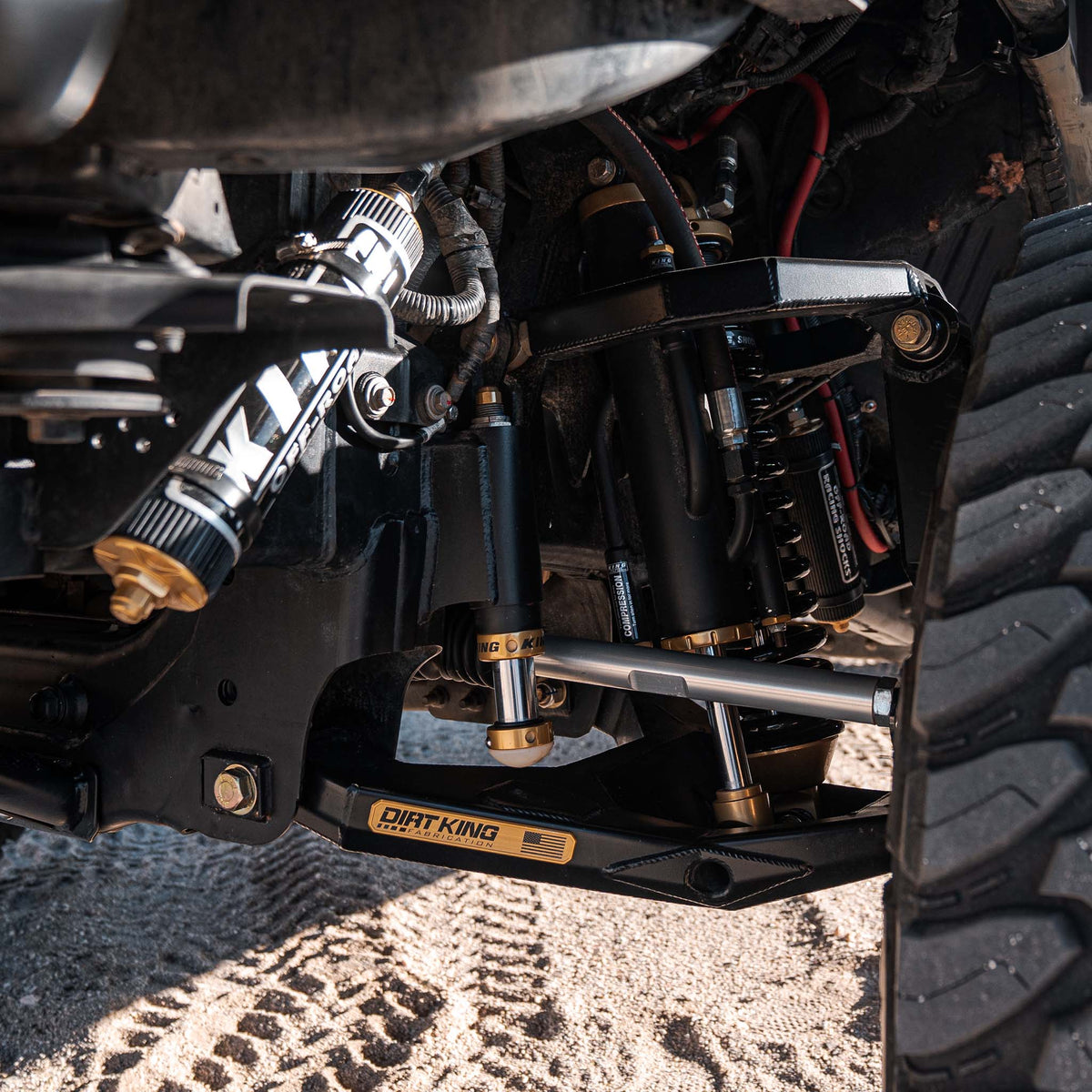 Dirt King Ram 1500 Long Travel Race Kit installed