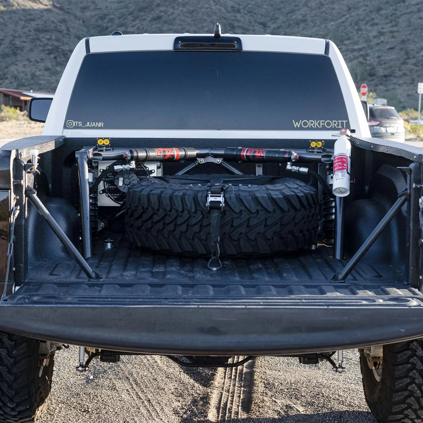 2009-2018 & 2019-2024 Ram 1500 Classic Bed Supports with Integrated Whip Mounts | Dirt King DK-541841