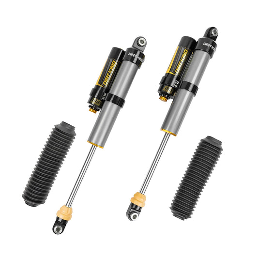 Dirt King 2.5 DCA piggyback rear shocks for 2019–2026 Silverado and Sierra 1500 — view 1