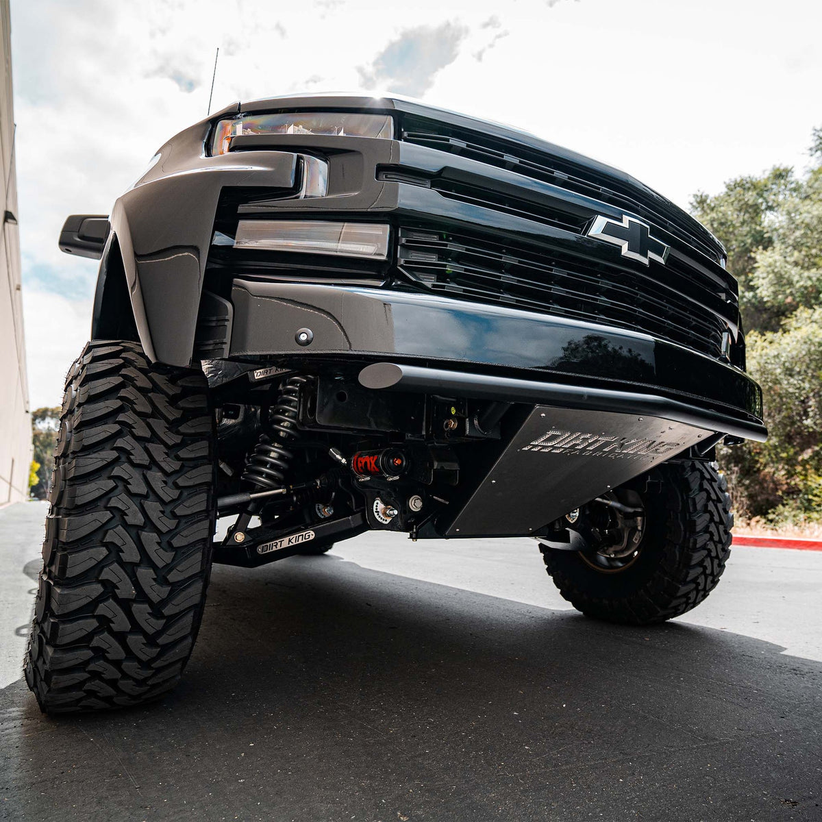 Dirt King Prerunner Front Bumper installed — exterior angle