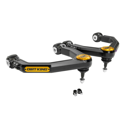 Dirt King billet upper control arms for 2019–2026 Silverado and Sierra 1500