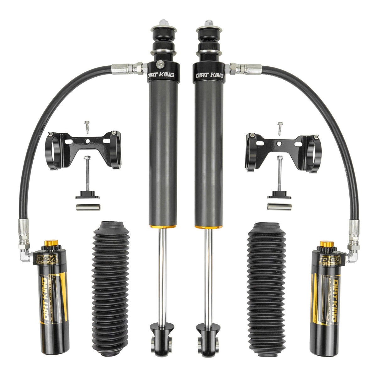 Dirt King 2.5 Smooth Body Shocks | DCA Remote Reservoir | 2022–2026 Toyota Tundra