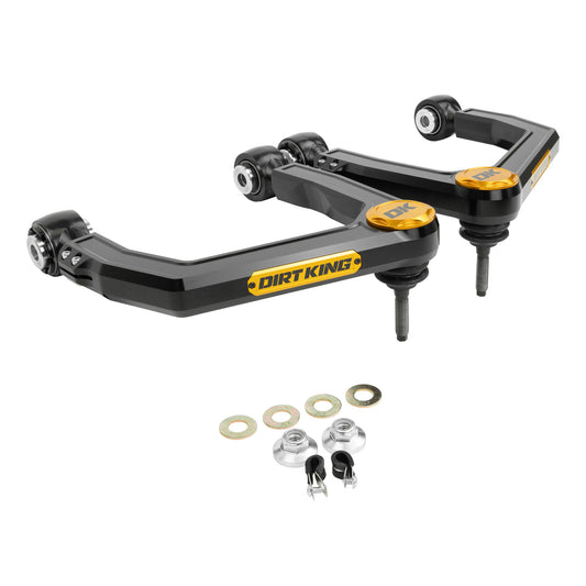 Dirt King billet upper control arms for 2022–2026 Toyota Tundra
