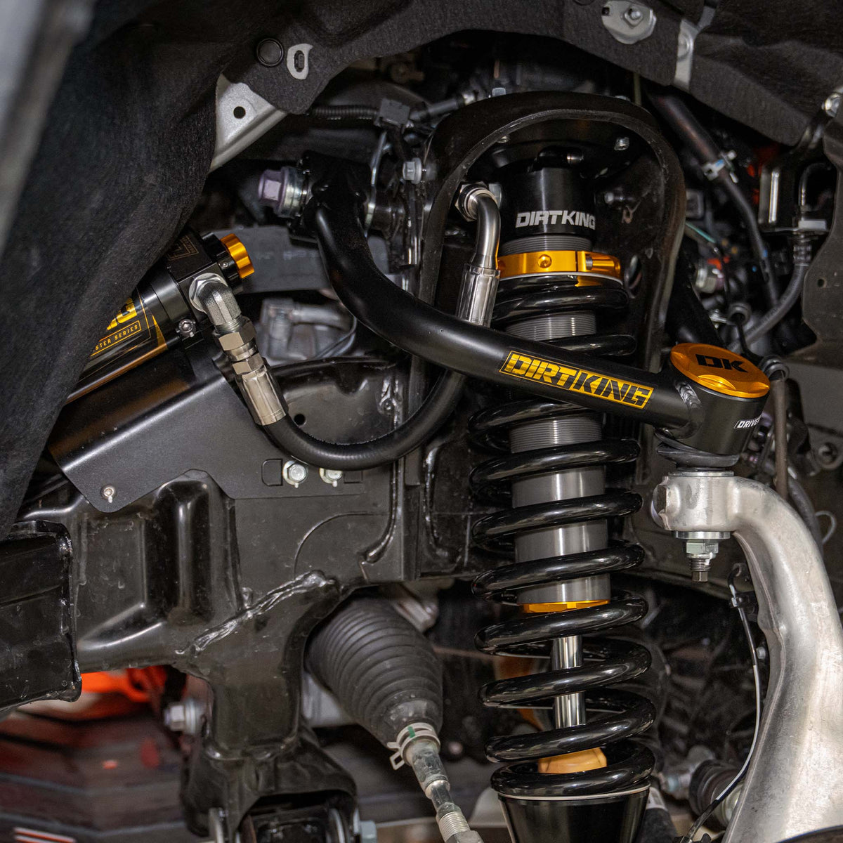 Dirt King 2.5 Coilovers | DCA Remote Reservoir | 2024–2026 Toyota Tacoma
