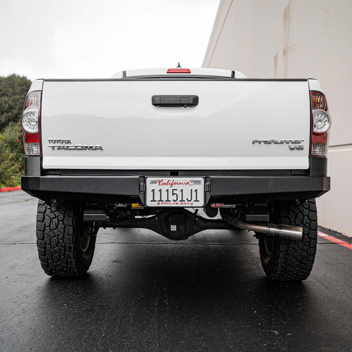 Dirt King plate rear bumper installed on Toyota Tacoma
