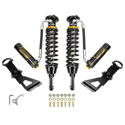 Dirt King 2.5 DCA remote reservoir coilovers for 2005–2023 Toyota Tacoma