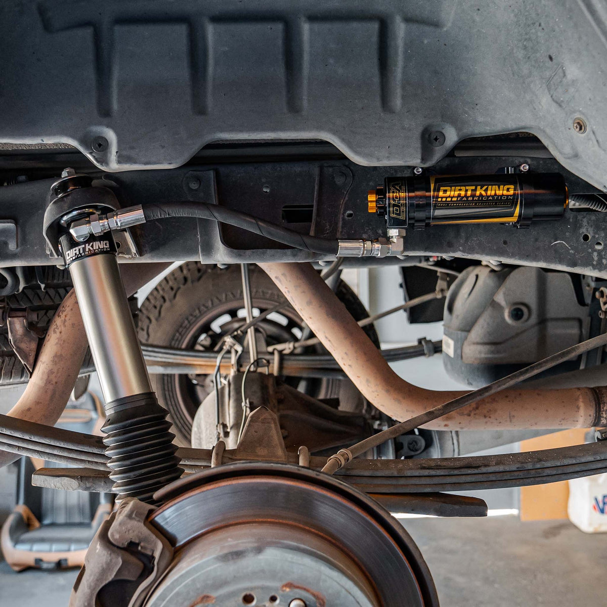 Dirt King 2.5 DCA rear shock installed on Toyota Tundra