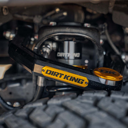 Dirt King billet upper control arm installed on Toyota Tacoma