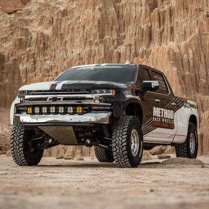 Chevrolet Silverado with Dirt King FOX long travel triple bypass shocks