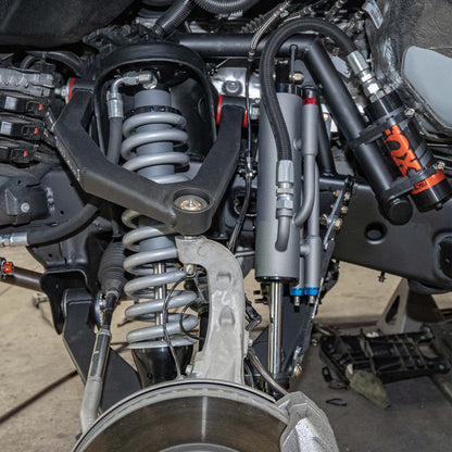 Dirt King FOX 3.0 triple-bypass shock installed on GM suspension