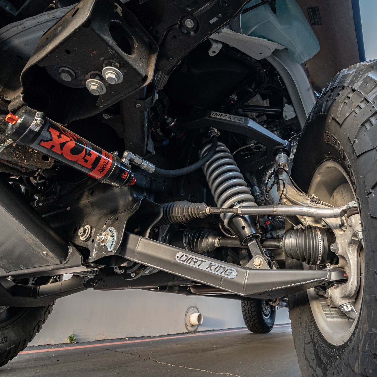 FOX 2.5 Long Travel Coilovers | 2019–2026 Silverado / Sierra 1500 — vehicle application; other parts sold separately