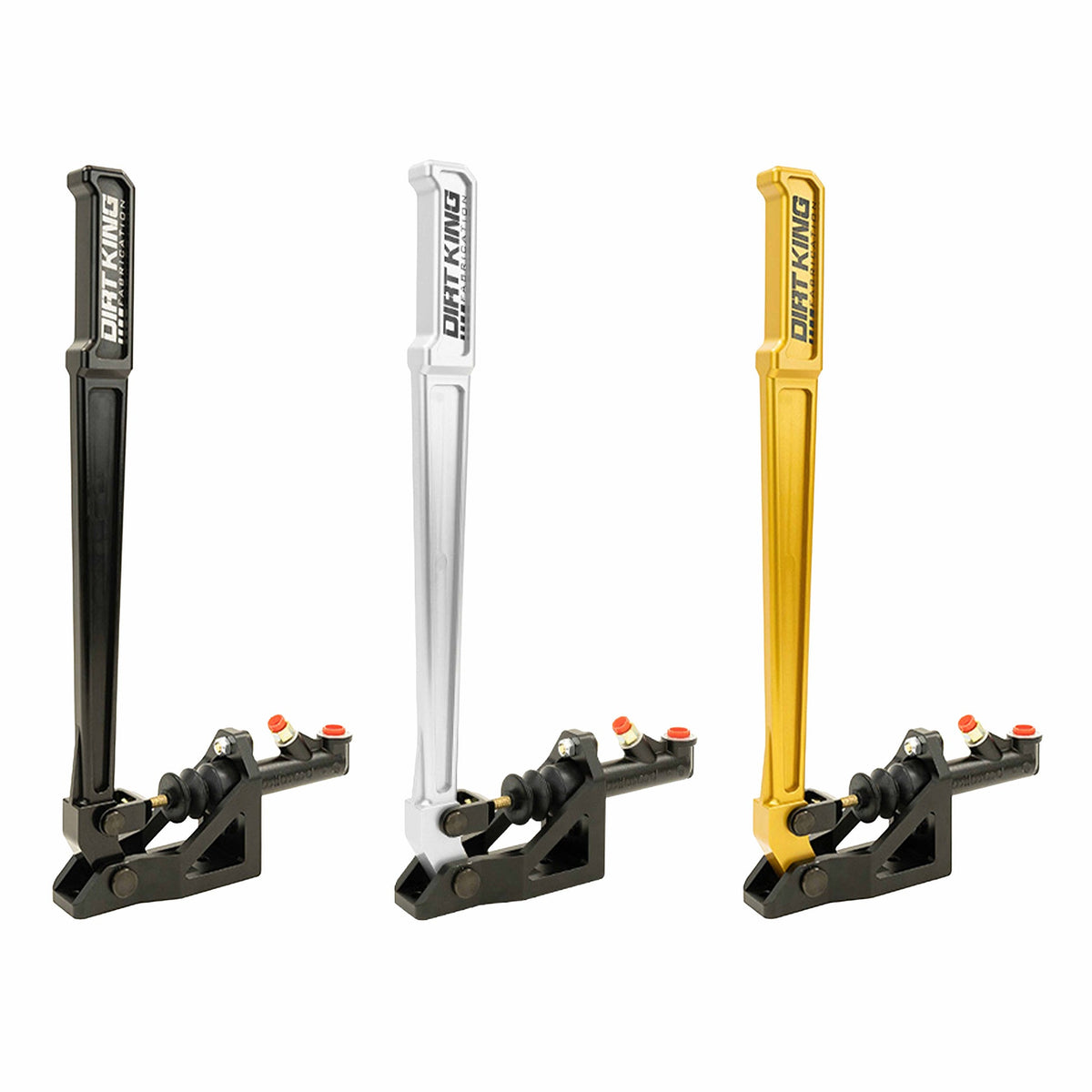 Dirt King Hydraulic Hand Brake Kit in Clear, Gold, and Black