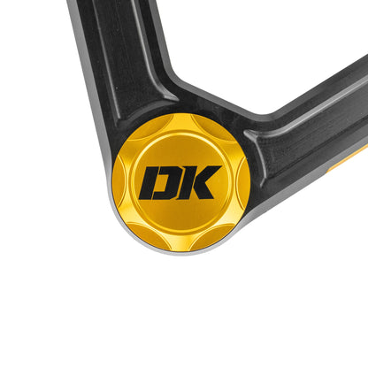 Dirt King billet upper control arm ball joint cap detail