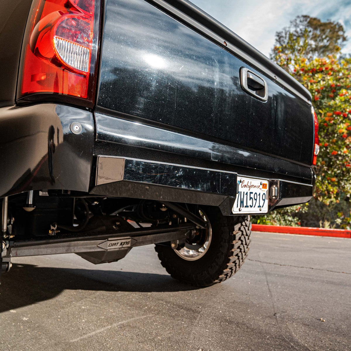 Dirt King plate rear bumper installed rear view