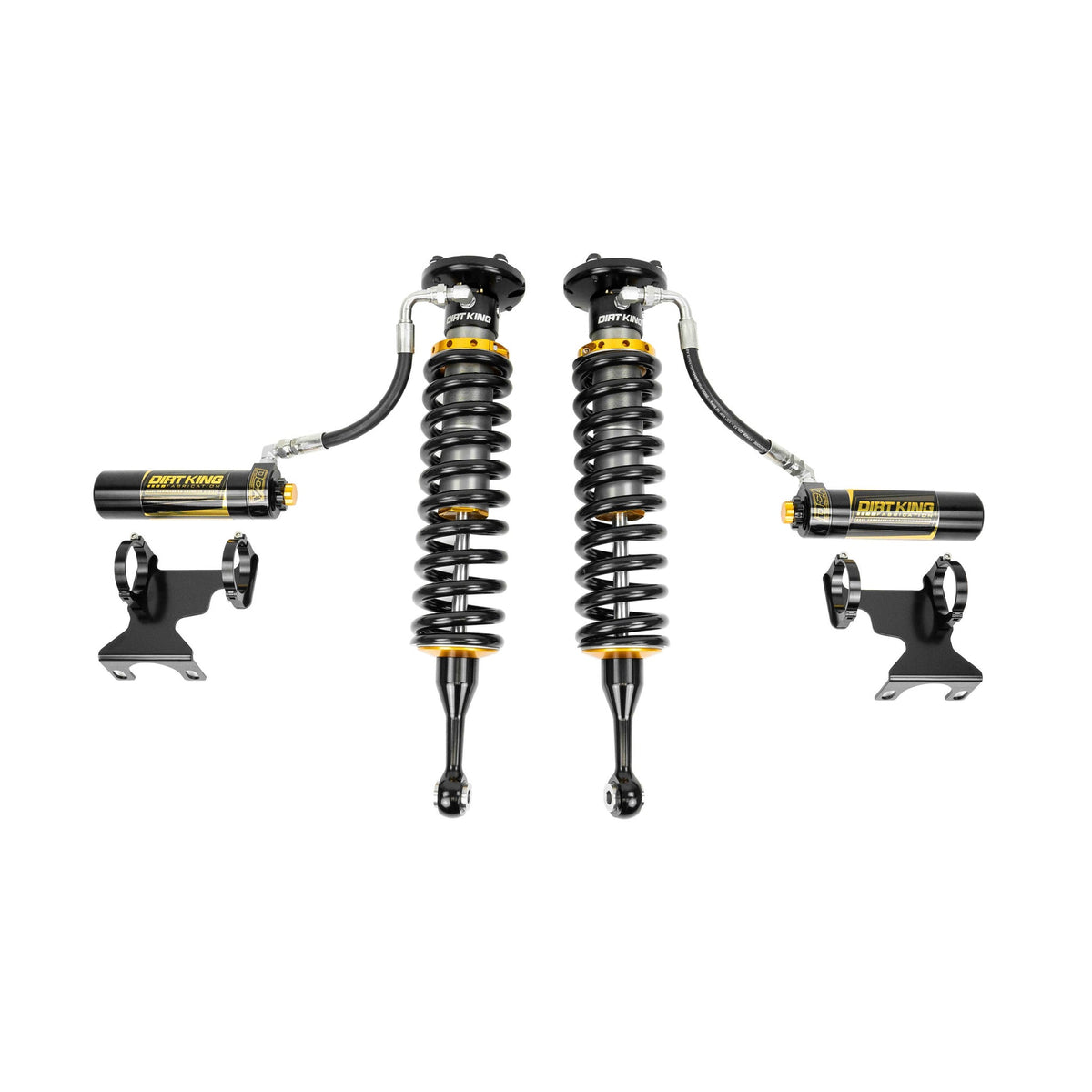 Dirt King 2.5 DCA remote reservoir coilovers for 2007–2021 Toyota Tundra