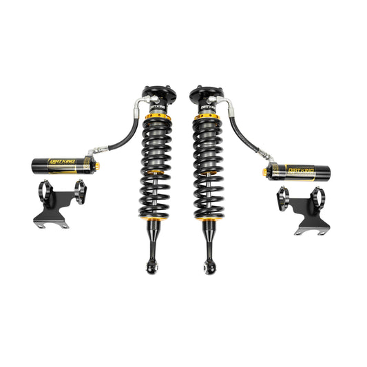 Dirt King 2.5 DCA remote reservoir coilovers for 2007–2021 Toyota Tundra