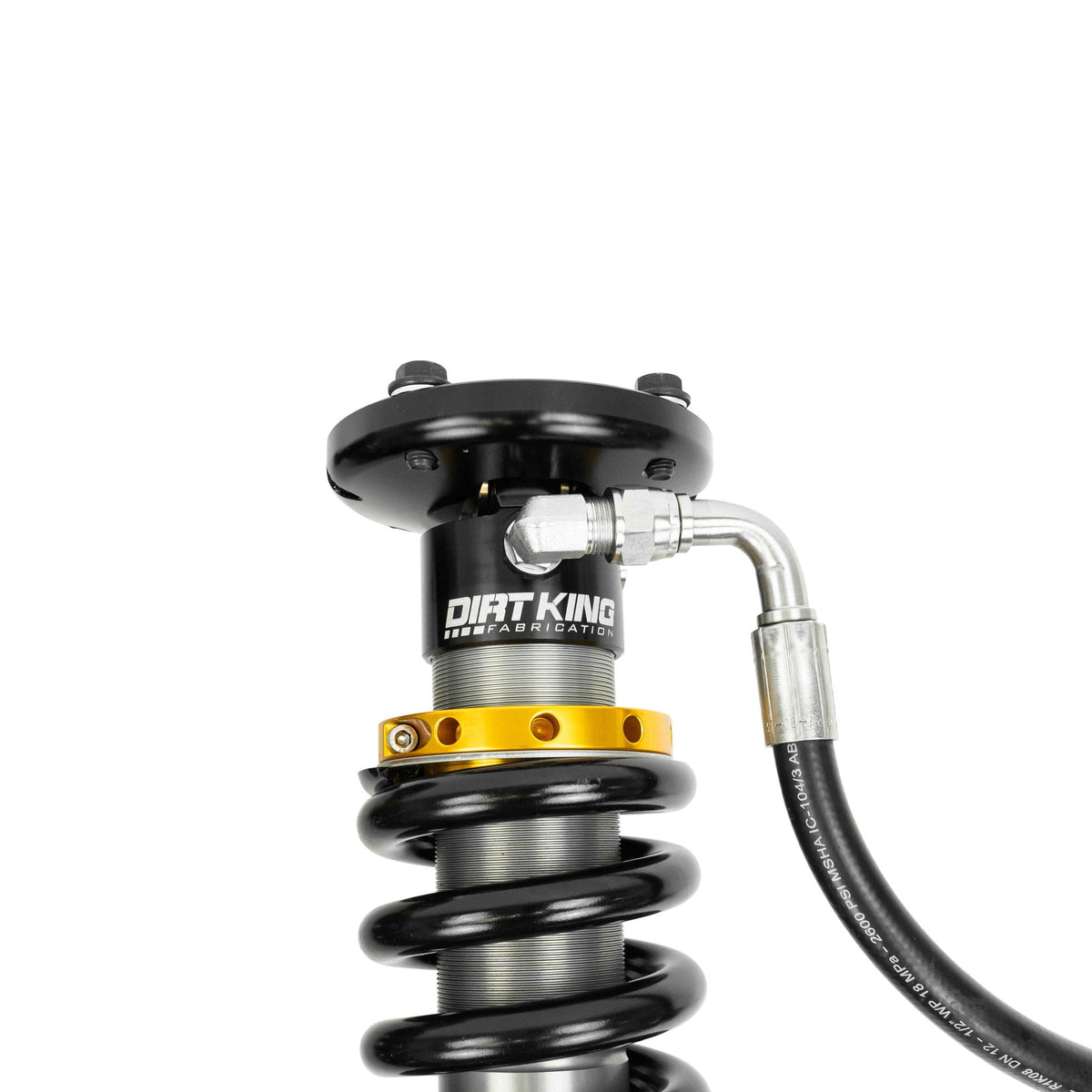 Dirt King 2.5 DCA coilover top hat detail